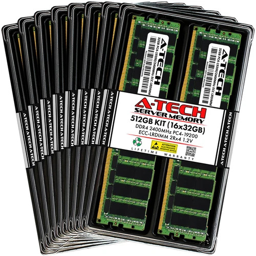 512GB 16x 32GB PC4-2400 LRDIMM ASUS RS520-E8-RS8 V2 RS540-E8-RS36-ECP Memory RAM