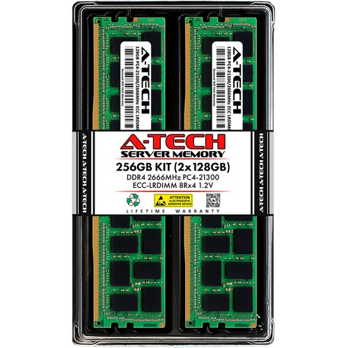 256GB 2x 128GB PC4-2666 LRDIMM Dell PowerEdge R640 R730xd R740xd T640 Memory RAM