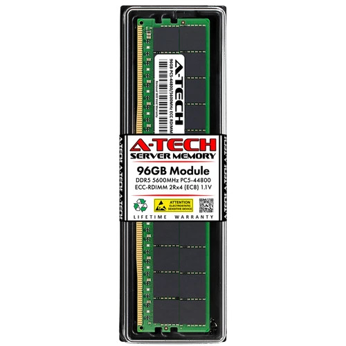 A-Tech 96GB 2Rx4 PC5-44800R RDIMM DDR5 5600 ECC REG EC8 Server Memory RAM