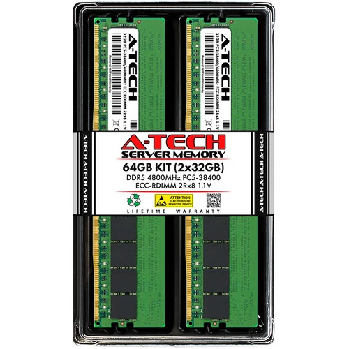64GB 2x32GB PC5-4800 RDIMM Lenovo ThinkSystem SR635 V3 SR645 V3 Memory RAM