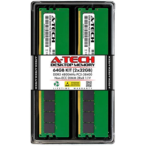64GB 2x 32GB DDR5-4800 Supermicro 3015A-I Memory RAM