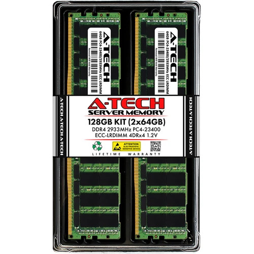 128GB 2x 64GB PC4-2933 LRDIMM ASUS Rack Server RS720Q-E9-RS8 Memory RAM