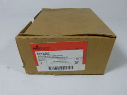 Crouse Hinds GUFX260 Explosion Proof Outlet Box 3/4 No Cover  NEW