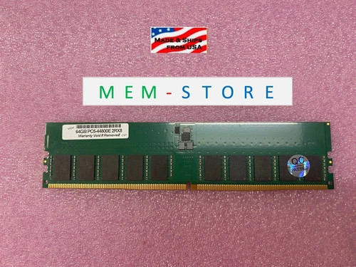 64GB DDR5 ECC UDIMM PC5-5600 2Rx8 RAM Compatible for ASRock Server Board B650D4U