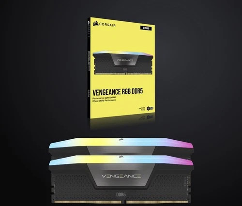 New ListingCORSAIR VENGEANCE® RGB 64GB (2x32GB) DDR5 DRAM 6400MT/s CL32 Memory Kit  Black