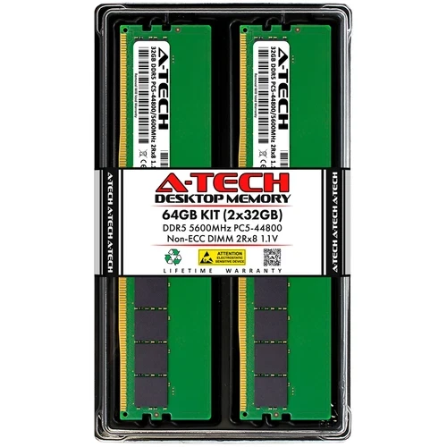 64GB 2x 32GB DDR5-5600 Dell Vostro 3030 Small Desktop 3030 Tower Memory RAM