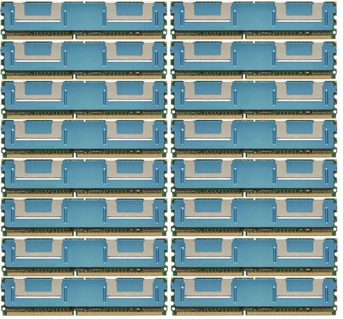 128GB (16x8GB) PC2-5300F DDR2 Fully Buffered Server Memory RAM for HP ML370 G5