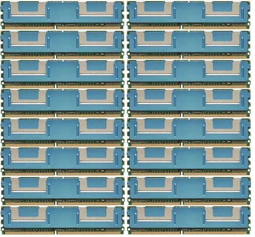 128GB (16x8GB) PC2-5300F DDR2 Fully Buffered Server Memory RAM for HP BL680C G5