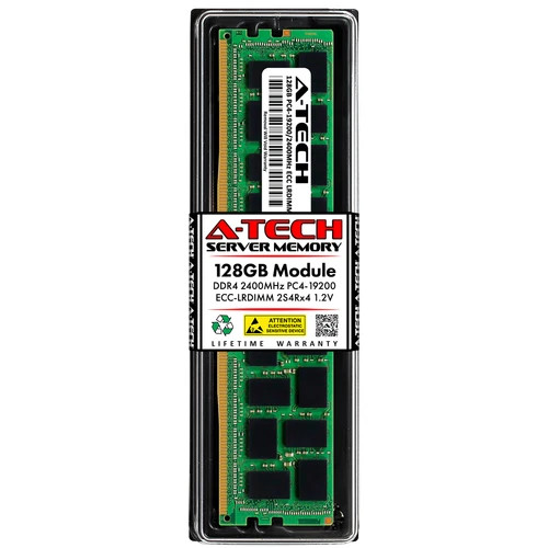 128GB 2S4Rx4 (8Rx4) PC4-2400 LRDIMM Supermicro X11SDV-8C-TP8F Memory RAM