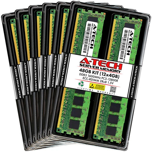 48GB 12x 4GB PC3-12800R RDIMM ASUS RS500-E7/PS4 Memory RAM