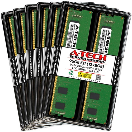 96GB 12x 8GB PC4-2400 RDIMM Lenovo ThinkServer RD550 (E5-2600 v4) Memory RAM