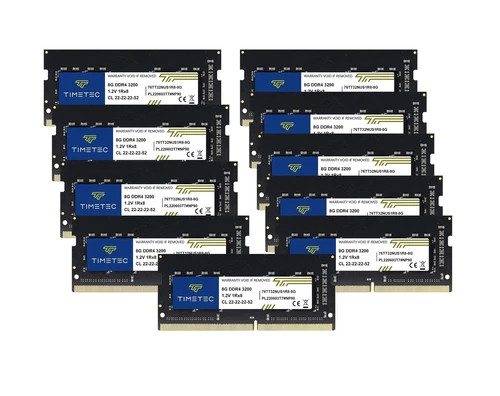 Timetec 80GB KIT(10x8GB) DDR4 3200MHz (or 2933MHz or 2666MHz) PC4-25600 Non-E...