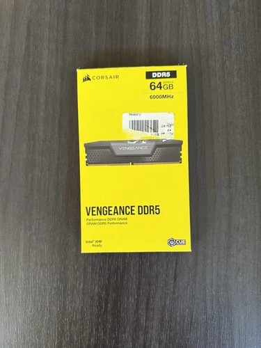 New ListingCorsair VENGEANCE 64GB (2x32GB) DDR5 DRAM 6000MT/s CL30 Memory Kit (Black)