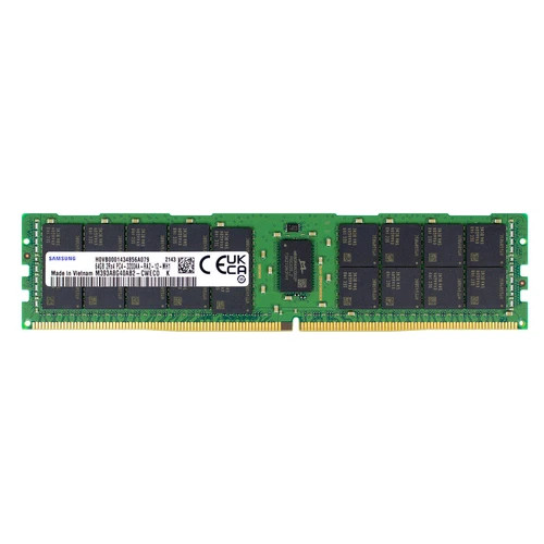 SAMSUNG 64GB (1x64GB) 2Rx4 PC4-3200AA DDR4 SERVER MEMORY M393A8G40AB2-CWE