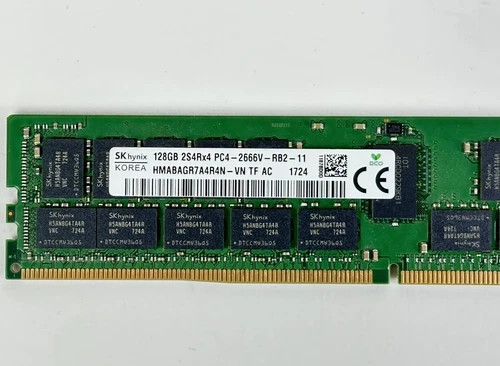 Hynix 1x 128GB 2S4Rx4 PC4-2666V-R RDIMM ECC DDR4 RAM Memory HMABAGR7A4R4N-VN