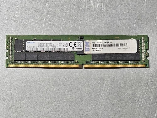 128GB - 2x Samsung 64GB DDR4 2666v ECC RDIMM Server RAM M393A8K40B22