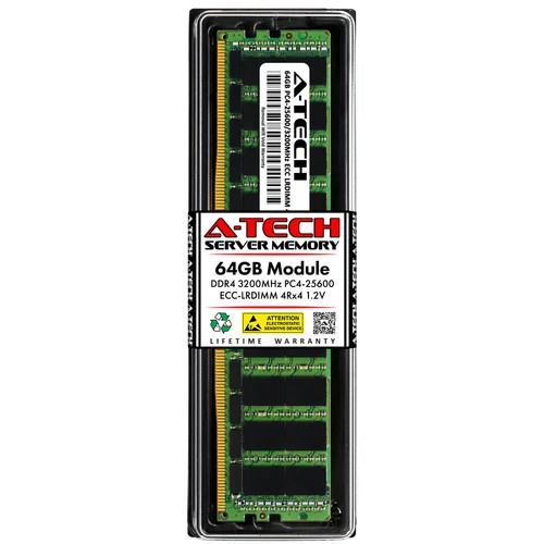 64GB 4Rx4 PC4-3200 LRDIMM Supermicro 2014S-TR 4124GO-NART 4124GS-TNR+ Memory RAM