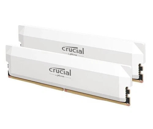 Crucial Pro 32GB (2x16GB) DDR5 UDIMM 6400MHz CL32 White Heat Spreader