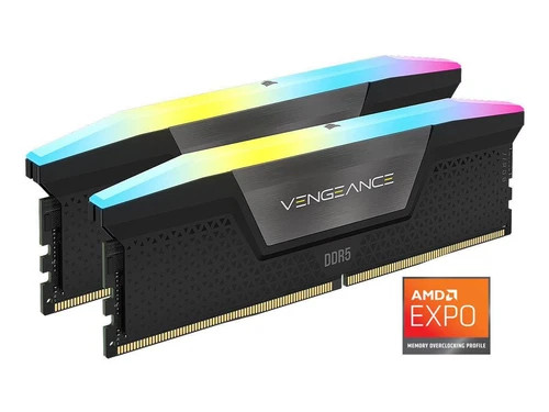 CORSAIR Vengeance RGB 32GB (2 x 16GB) 288-Pin PC RAM DDR5 6000 (PC5 48000) XMP 3