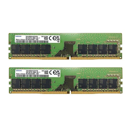32GB 2X 16GB Samsung 1Rx8 DDR4 3200MHz PC4-25600 Non-ECC DIMM Desktop Memory RAM