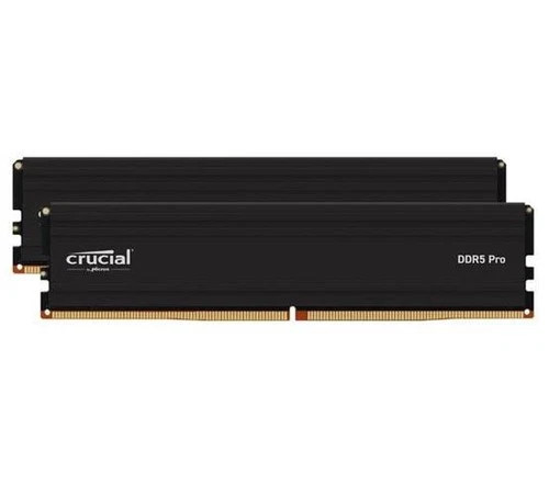 Crucial Pro 32GB (2x16GB) DDR5 UDIMM 6000MHz CL36 Black Heat Spreader