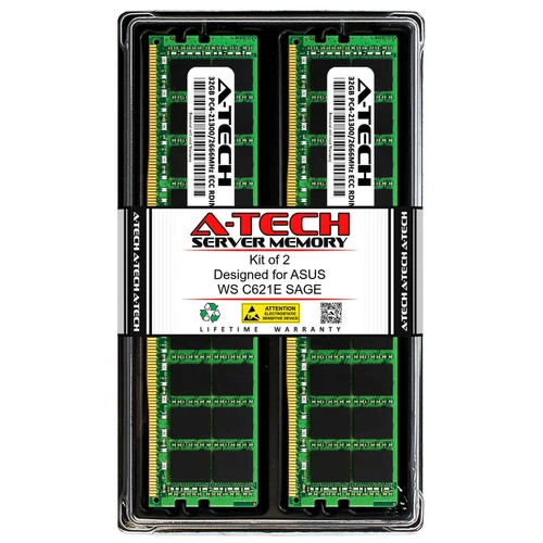 64GB 2x 32GB PC4-2666 RDIMM ASUS WS C621E SAGE Z10PC-D8/10G-2S Memory RAM