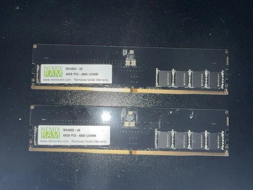 NEMIX RAM 96GB (2X48GB) DDR5 4800MHZ UDIMM KIT
