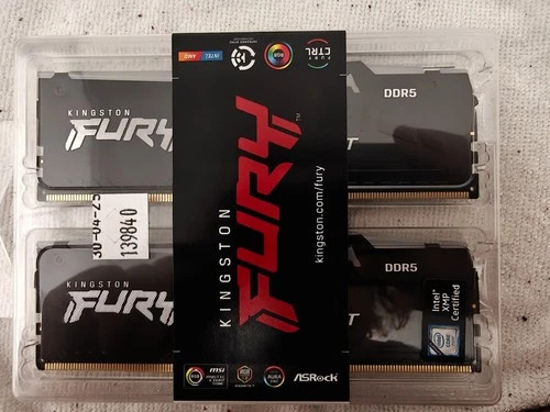 New ListingFURY Beast 64GB DDR5 RGB 5200MHz CL40 Dual Channel Kit (2 x 32GB), Black Memory