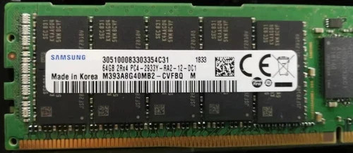 Samsung 64GB DDR4 2933MHz PC4-23400 ECC RDIMM Server Memory RAM M393A8G40MB2-CVF