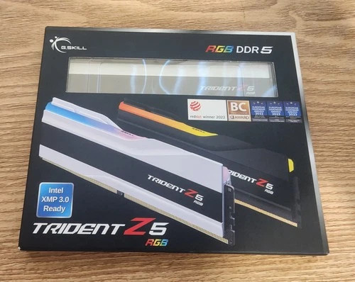 New ListingG.Skill Trident Z5 White RGB 64GB (2X32) DDR5-6000 CL30 RAM Free Shipping