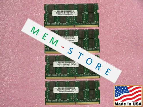 64GB 4x16GB DDR4-2666 ECC SODIMM Memory for Supermicro MicroBlade MBI-6219G-T7LX