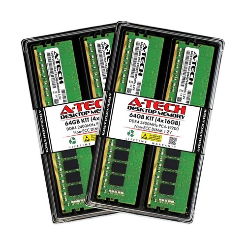 A-Tech 64GB (4x16GB) RAM Replacement for BLS4K16G4D240FSE | DDR4 2400MHz PC4-...