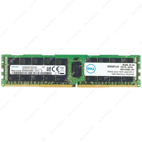 Dell 64GB DDR4-2933 PC4-23400 ECC RDIMM AA579530 SNPW403YC/64G Server Memory RAM