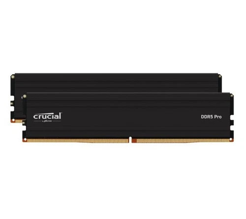 Crucial Pro 32GB (2x16GB) DDR5 UDIMM 5600MHz CL46 Black Heat Spreader Support