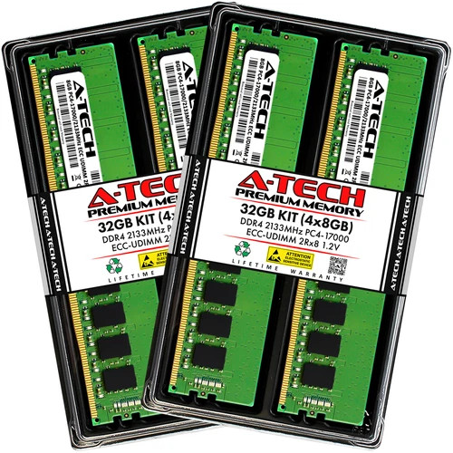 32GB 4x 8GB PC4-2133 ECC UDIMM Supermicro X11SCL-F X11SSW-F X11SSW-TF Memory RAM