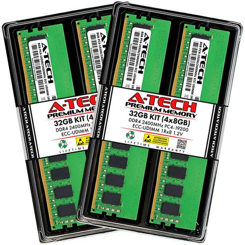 32GB 4x 8GB PC4-2400 ECC UDIMM Supermicro X11SCA-W X11SCH-LN4F X11SSM Memory RAM