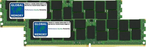 128GB 2x64GB DDR4 2666MHz PC4-21300 288-PIN ECC REGISTERED RDIMM SERVER RAM KIT