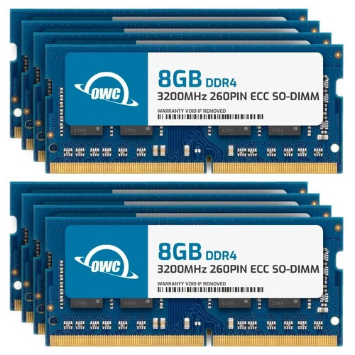 OWC 64GB (8x8GB) DDR4 3200MHz 1Rx8 ECC Unbuffered SODIMM 260pin Memory RAM