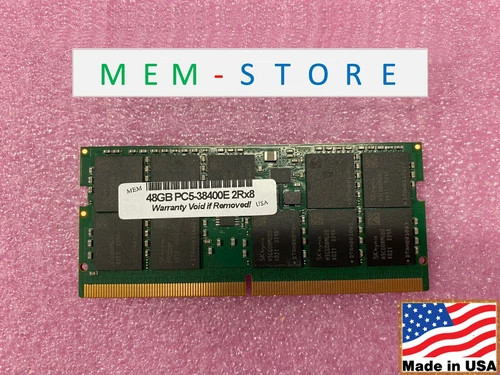 48GB DDR5-4800 ECC SODIMM RAM for AX54800ES40I/48G Compatible Replacement Memory