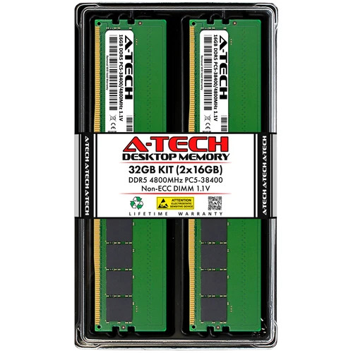 32GB 2x 16GB DDR5-4800 ASUS ExpertCenter D9 SFF D900SD Memory RAM