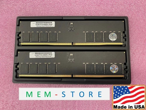64GB 2x32GB Gigabyte B650M S2H rev.1.3 Compatible PC5-5600 2Rx8 UDIMM Memory RAM