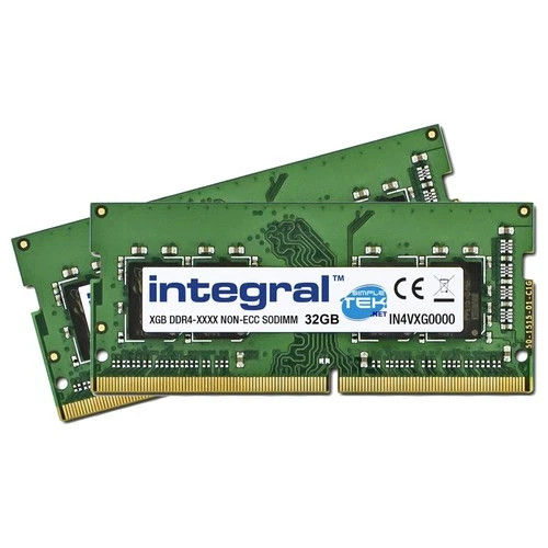 2x Integral Ddr4 32gb (64gb Total) 3200mhz Pc4-25600 Sodimm Ram Memory Module_