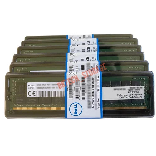 Dell SNP29GM8C A8711890 4DRx4 64GB DDR4 PC4-2400T LRDIMM ECC Server RAM Memory