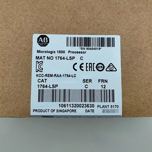 New New Factory Sealed Allen-Bradley 1764-LSP SER C MicroLogix 1500 Processor Module Does not apply - Product Image