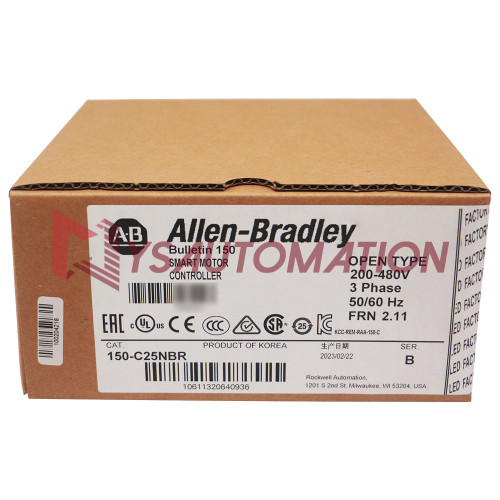 New Sealed NEW Allen Bradley 150-C25NBR SMC-3 25A Smart Motor Controller DOES NOT APPLY - Product Image