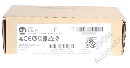 New New Sealed Allen Bradley 1762-IF4 B 4-CHANNEL ANALOG INPUT MODULE - Product Image
