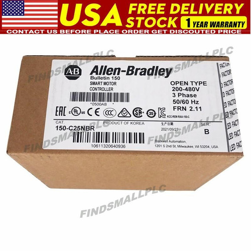 New New Factory Sealed Allen-Bradley 150-C25NBR SMC-3 Smart Motor Controller 25A - Product Image