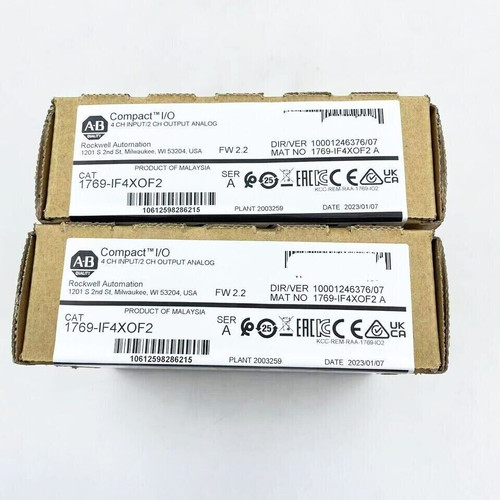 New 1769-IF4XOF2 New Allen-Bradley 8ompactLogix 6 Pt AI and AO Module 1769IF4XOF2 - Product Image