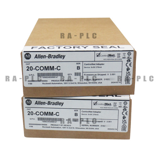 New New Factory Sealed Allen Bradley 20-COMM-C PowerFlex ControlNet Comm Adapter Does not apply - Product Image