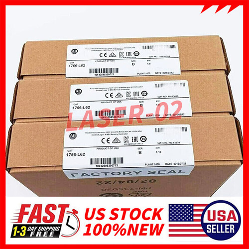 New Allen-Bradley 1756-L62 ControlLogix Processor Unit Controller New AB 1756 L62 - Product Image